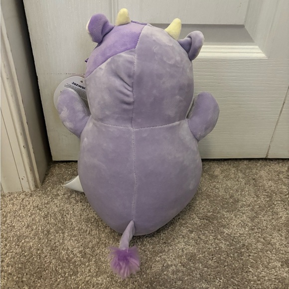 NWT 10” Bubba the purple cow Valentines Squishmallow Hugmee - Picture 5 of 6